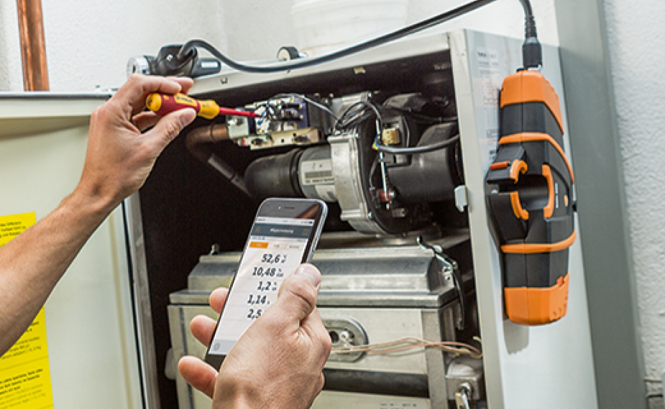 Analyseur de combustion connecté
